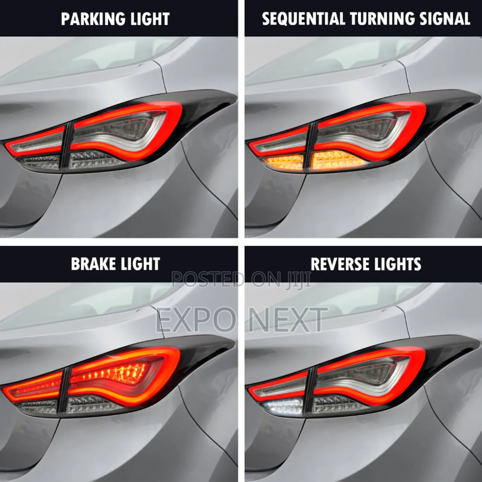 Elantra 2012-2013 Smoke Taillight Led