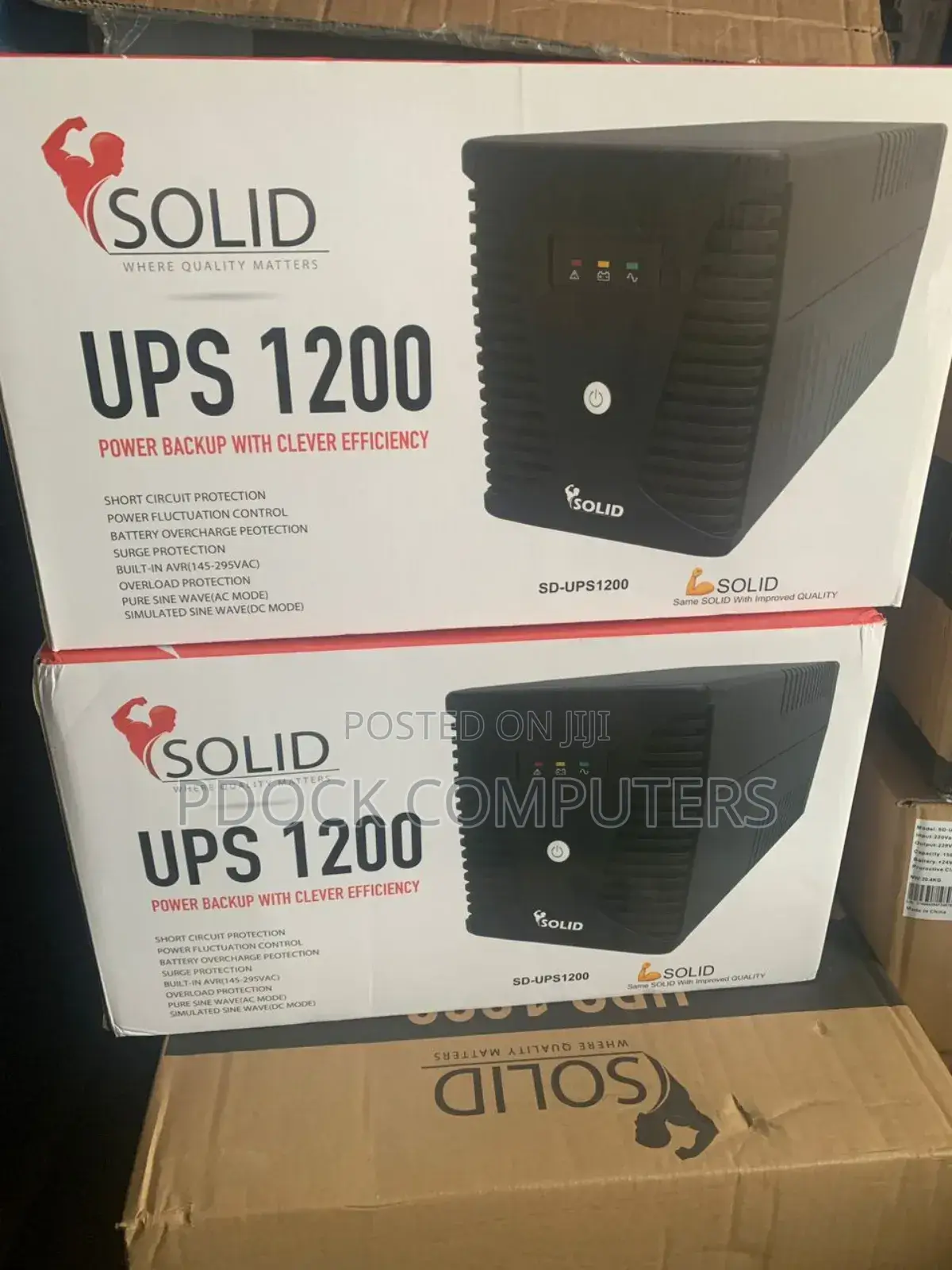 Solid 1200va/1.2kva Pro Line Interactive Ups +Built in Avr