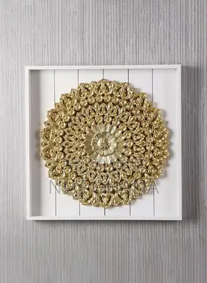 40cm / 15.75" Golden Floral Wall Decoration. Ghx7536