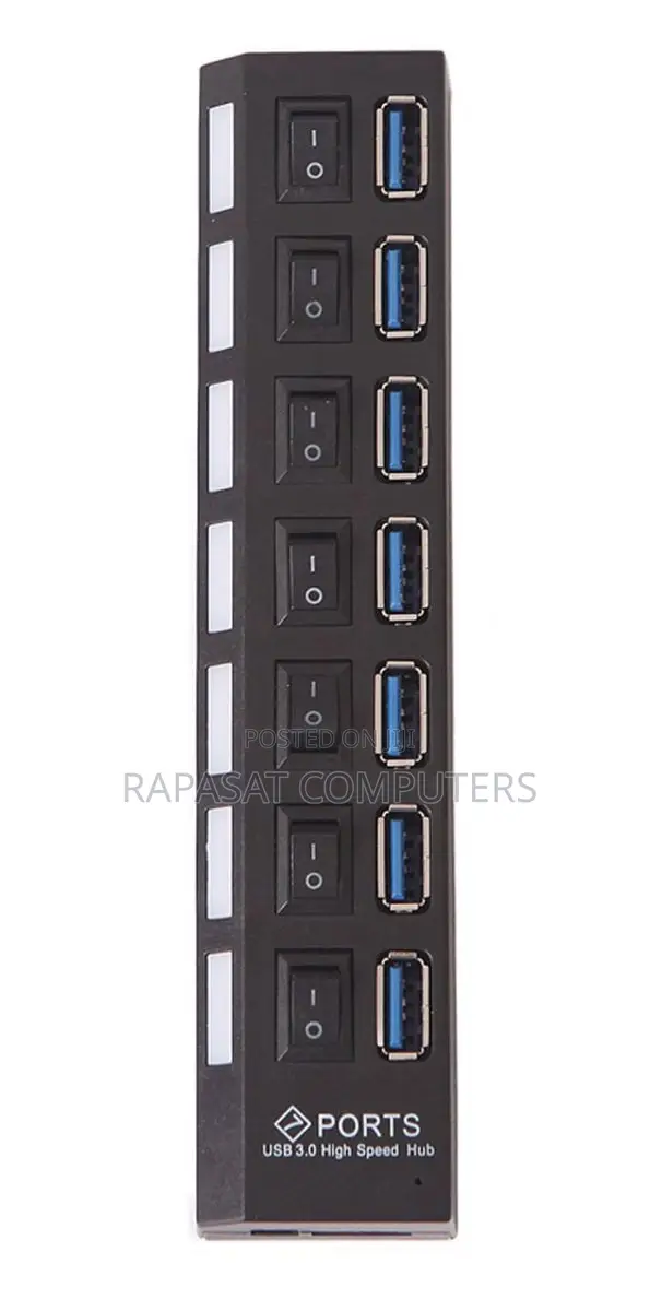 7-Port Usb 3.0 Hub With Switch