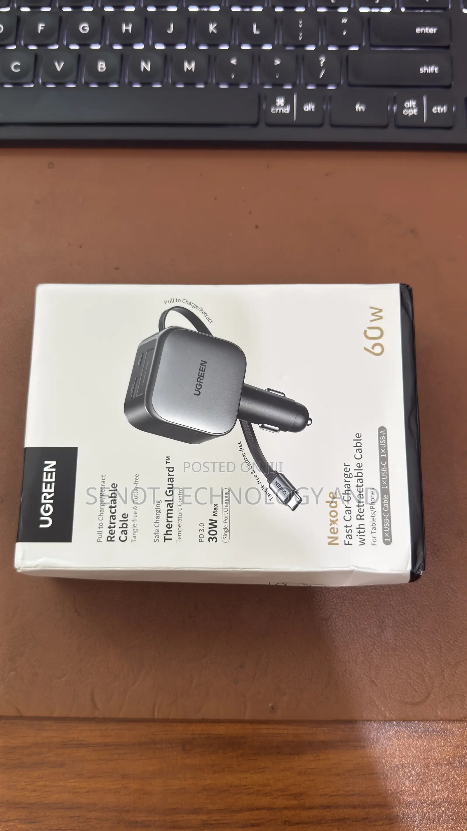 Retractable Car Charger (60watts)