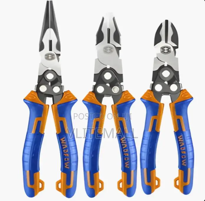 Wadfow 3-Piece Compound Action Pliers Set - Wps0403