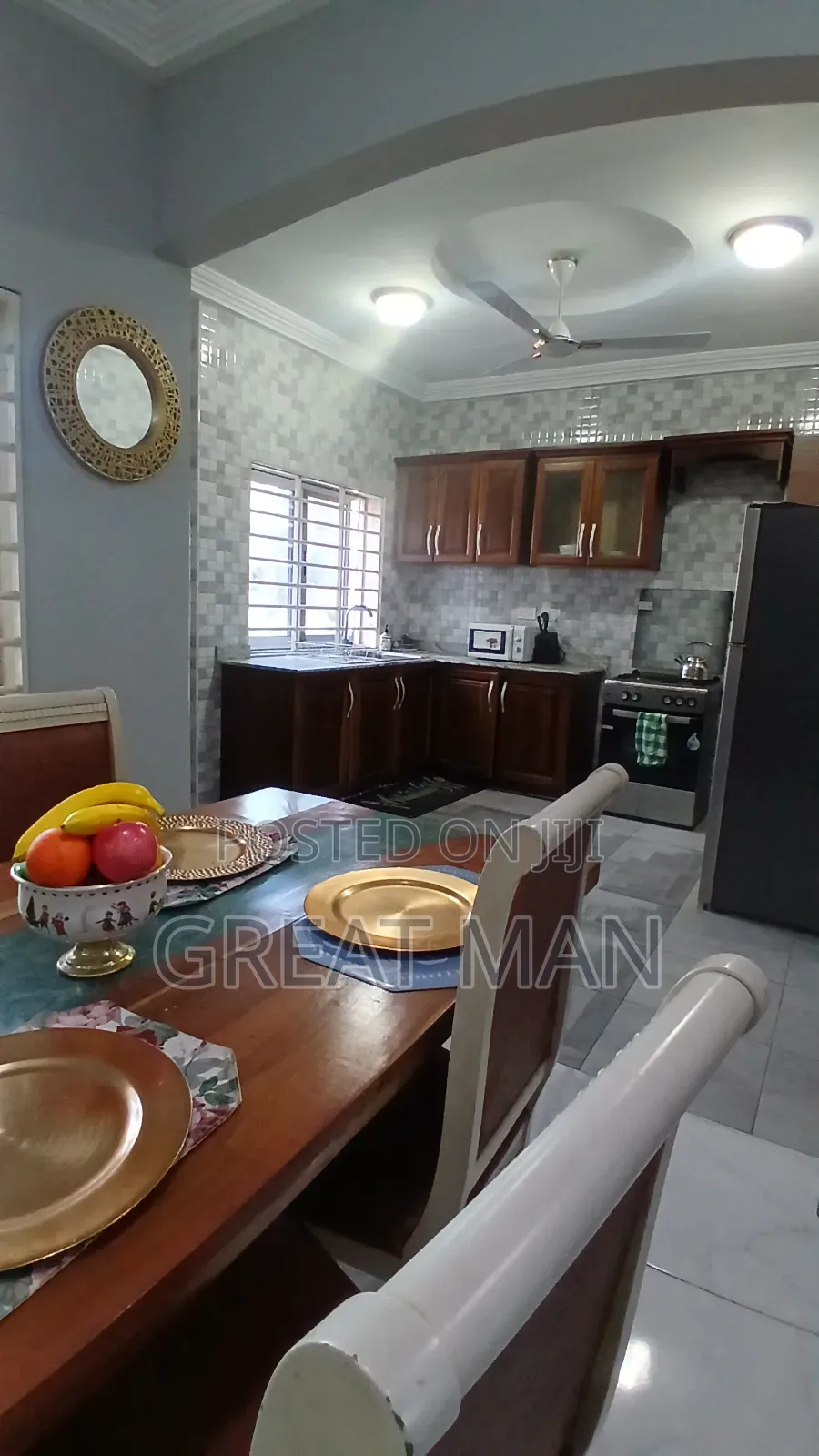 Furnished 3bdrm Apartment in Kokomlemle for Rent