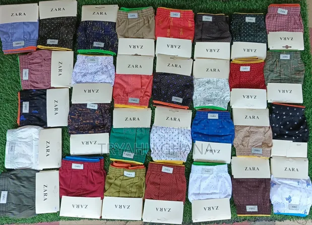 Buy 100% Cotton Men's Boxer Shorts From Zara| Tryahu Price In Ghana