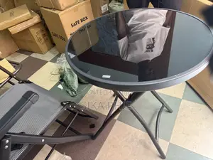 Black Glass Table