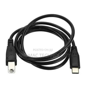 Usb-B to Usb-C Cable – 2m High-Speed Printer Transfer