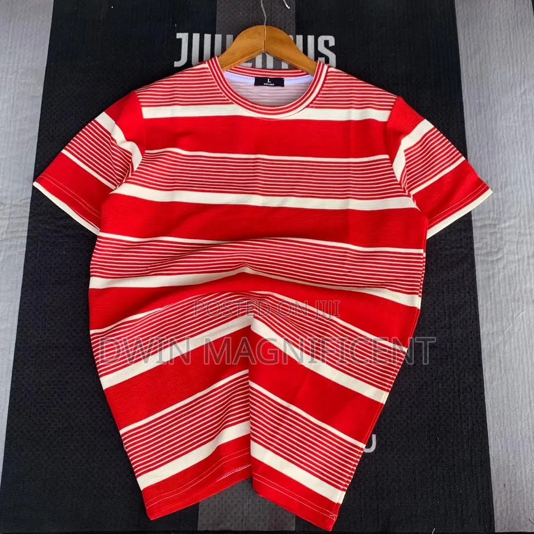 Unisex Striped Cotton T Shirts