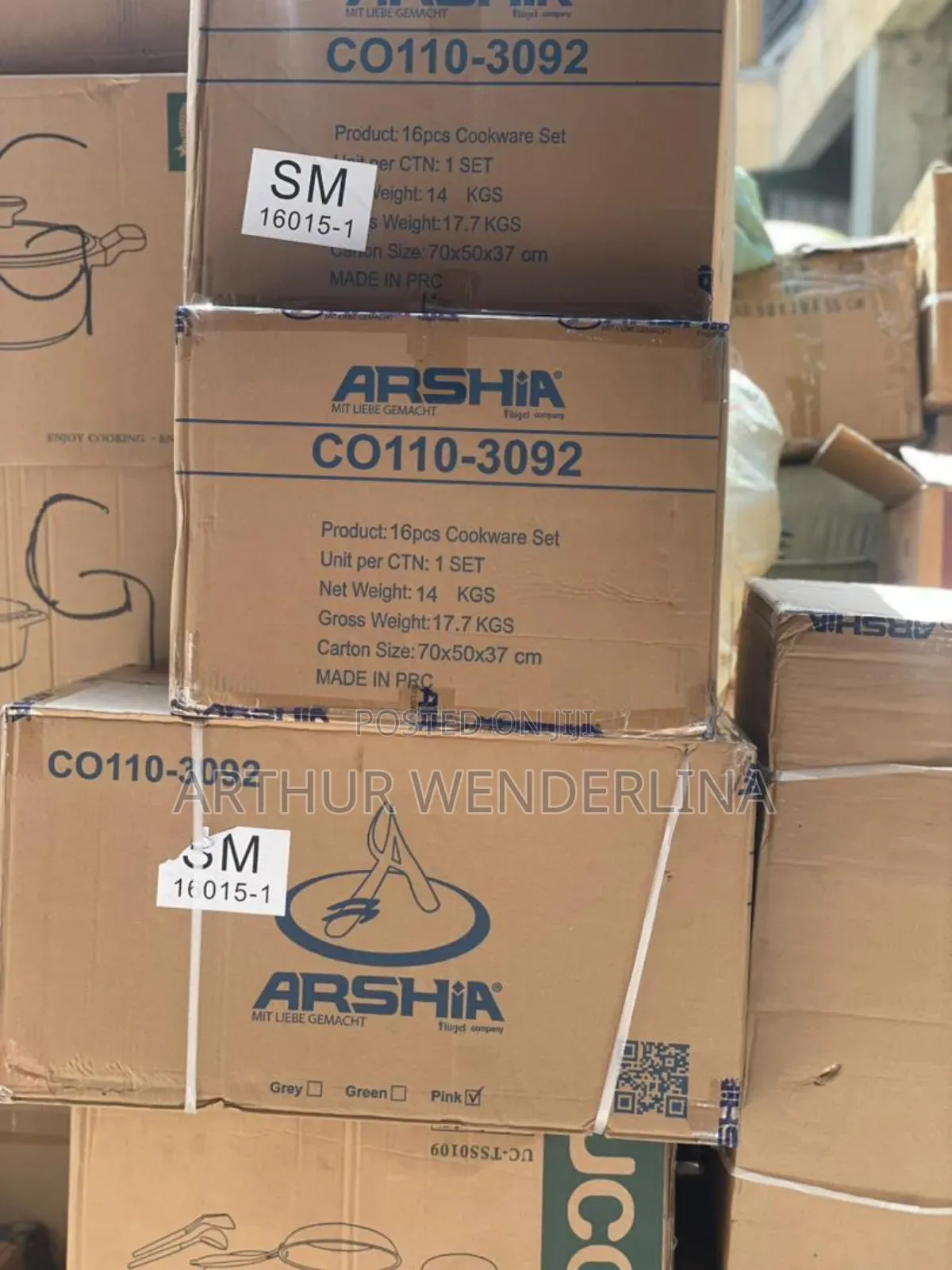 Classic Arshia 8 Set Cooking Ware (16 Pieces)