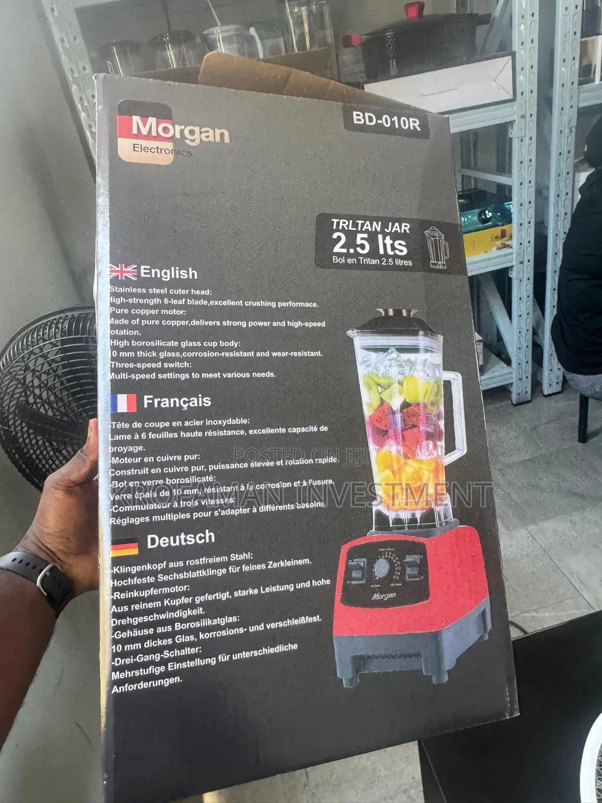 Morgan Heavy Duty Blender 2.5l Bd-010r