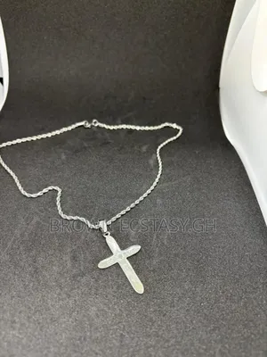 Glossy Cross Necklace ( Available in Silver or Gold)