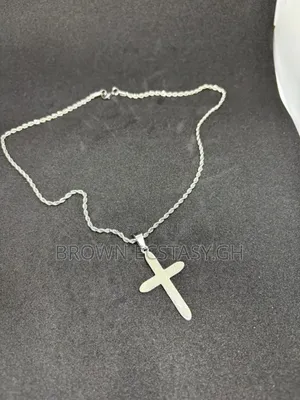 Glossy Cross Necklace ( Available in Silver or Gold)