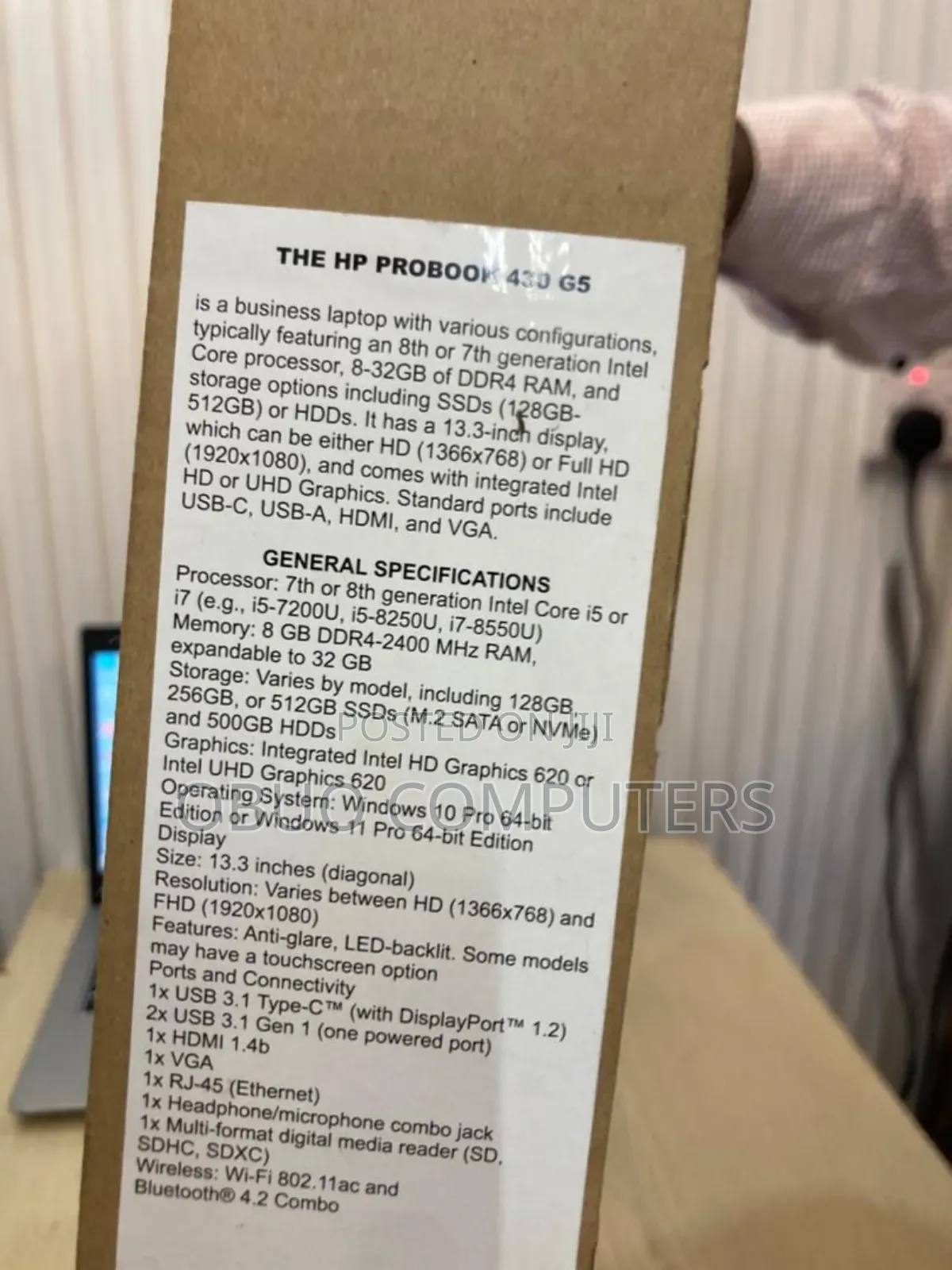 Laptop HP ProBook 430 G5 8GB Intel Core I5 SSD 256GB
