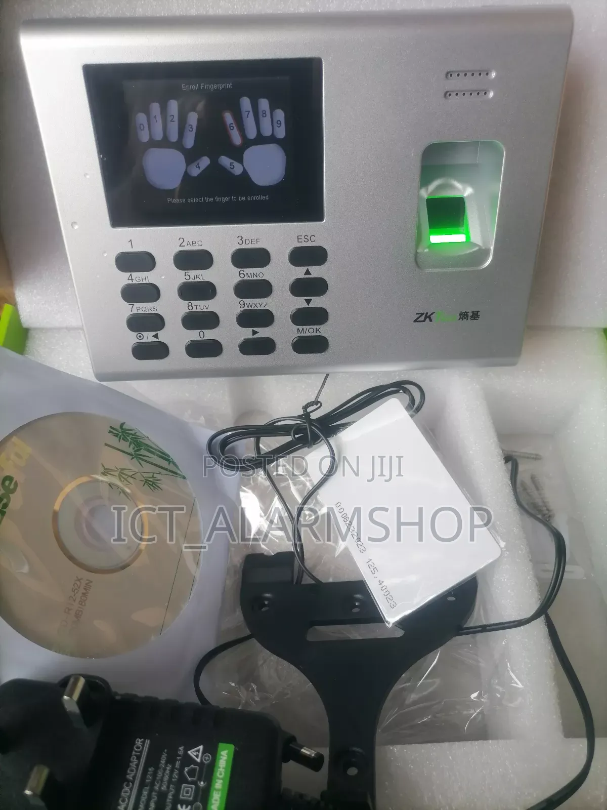 Ztekco K40 Time Attendance With Access Control Inbuilt Battery Kits