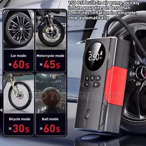 Portable 6 in 1 Jump Starter Car Battery Booster