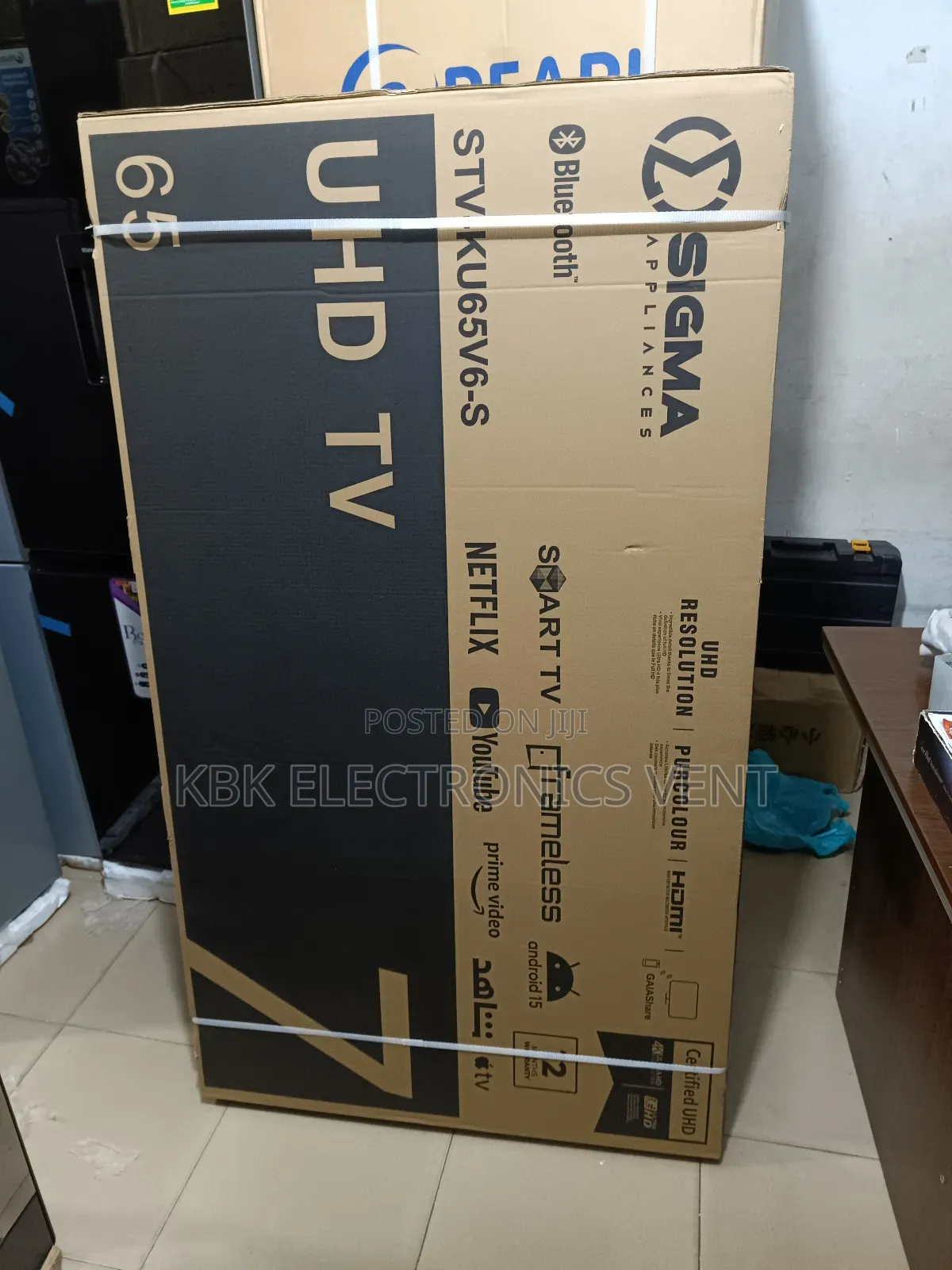 Sigma 65" Flameless Smart Uhd +Bluetooth Led Tv