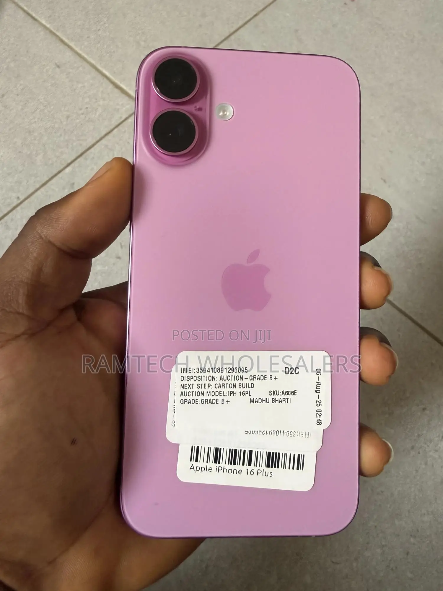 Apple iPhone 16 Plus 128 GB Pink