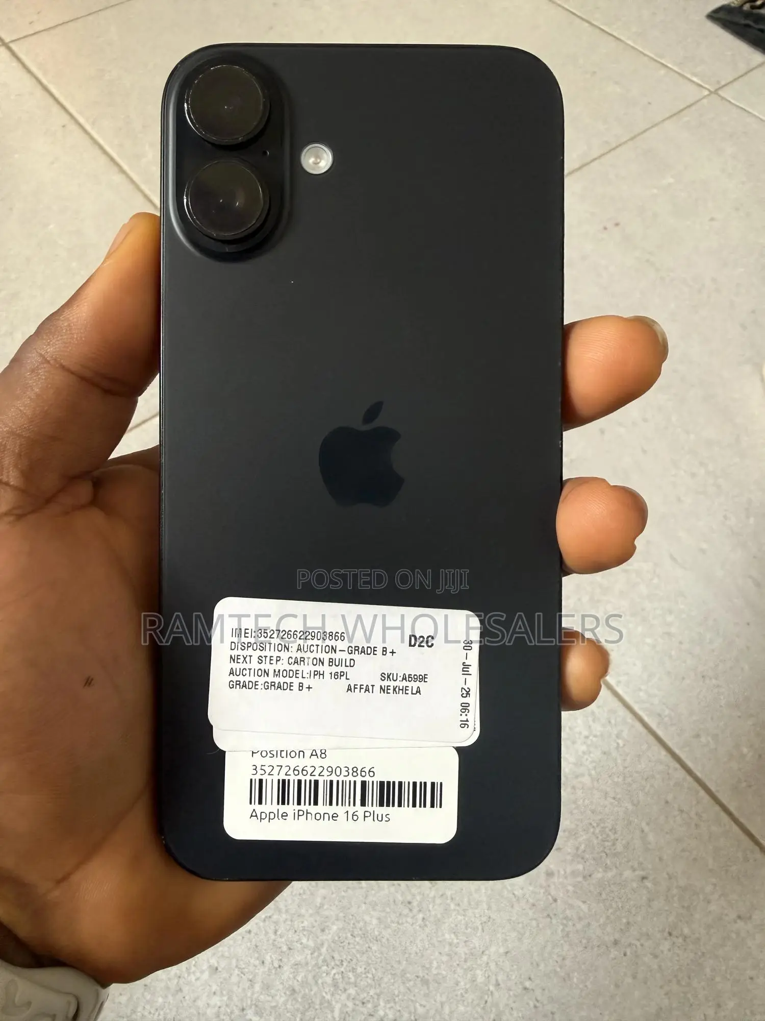 Apple iPhone 16 Plus 128 GB Black