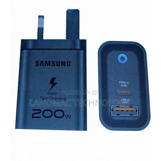 Samsung 200w Pd Super Fast Type-C to Type-C Charger. - Black