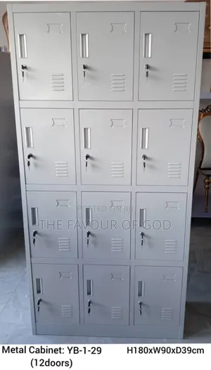 An Authentic 12 Locker Cabinet