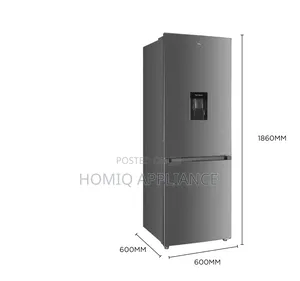 TCL 309litrs F410bfs Bottom Mount Double Door Refrigerator