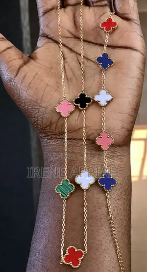Van Cleef Necklace and Bracelets Set