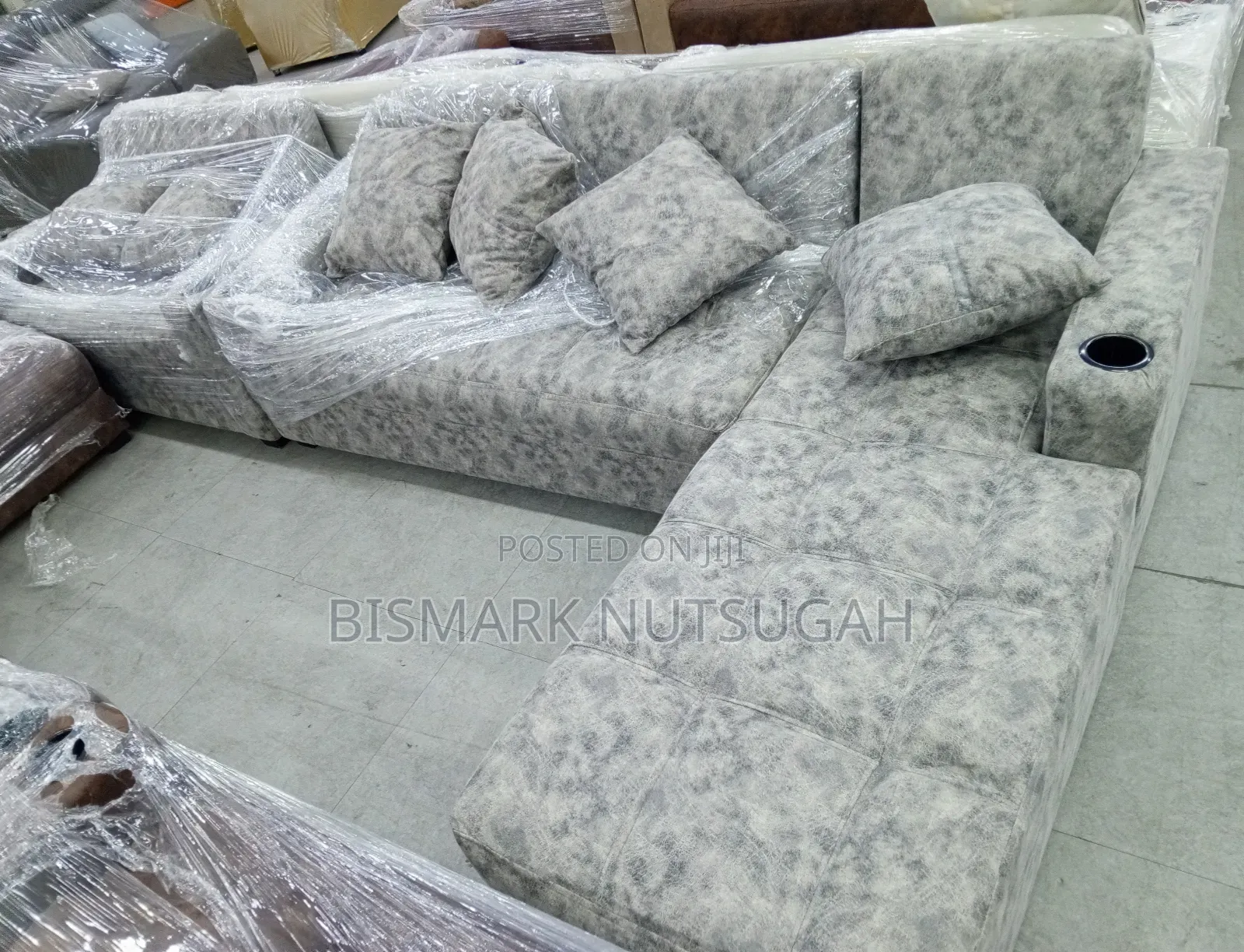 3 Set L- Shaped + Single Sofa Chair