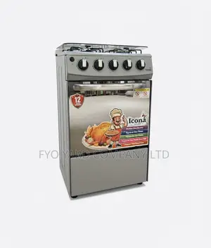 Icona 4 Burner 50x50 Aunto Ignition Gas Cooker With Oven
