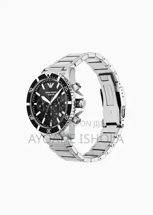 Emporio Armani Men's Silver Stainless Steel World Explorer Analogue