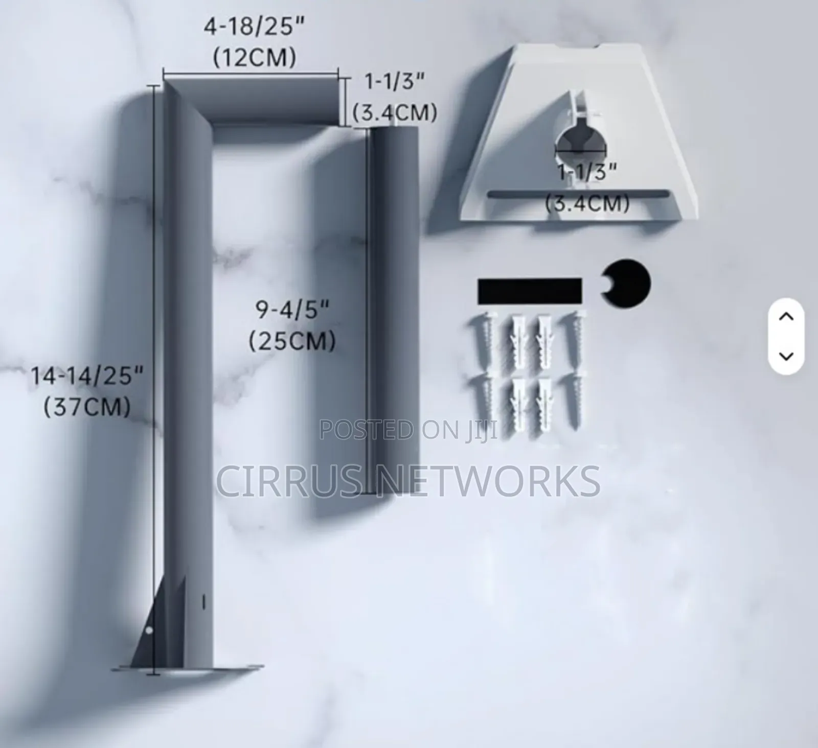 Starlink Gen 3 Wall Or Fascia Mount With Pipe Adapter
