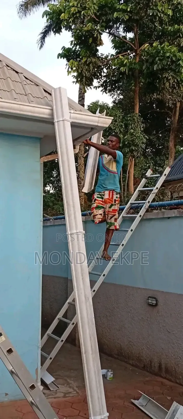 Special PVC Rain Gutter and Installation