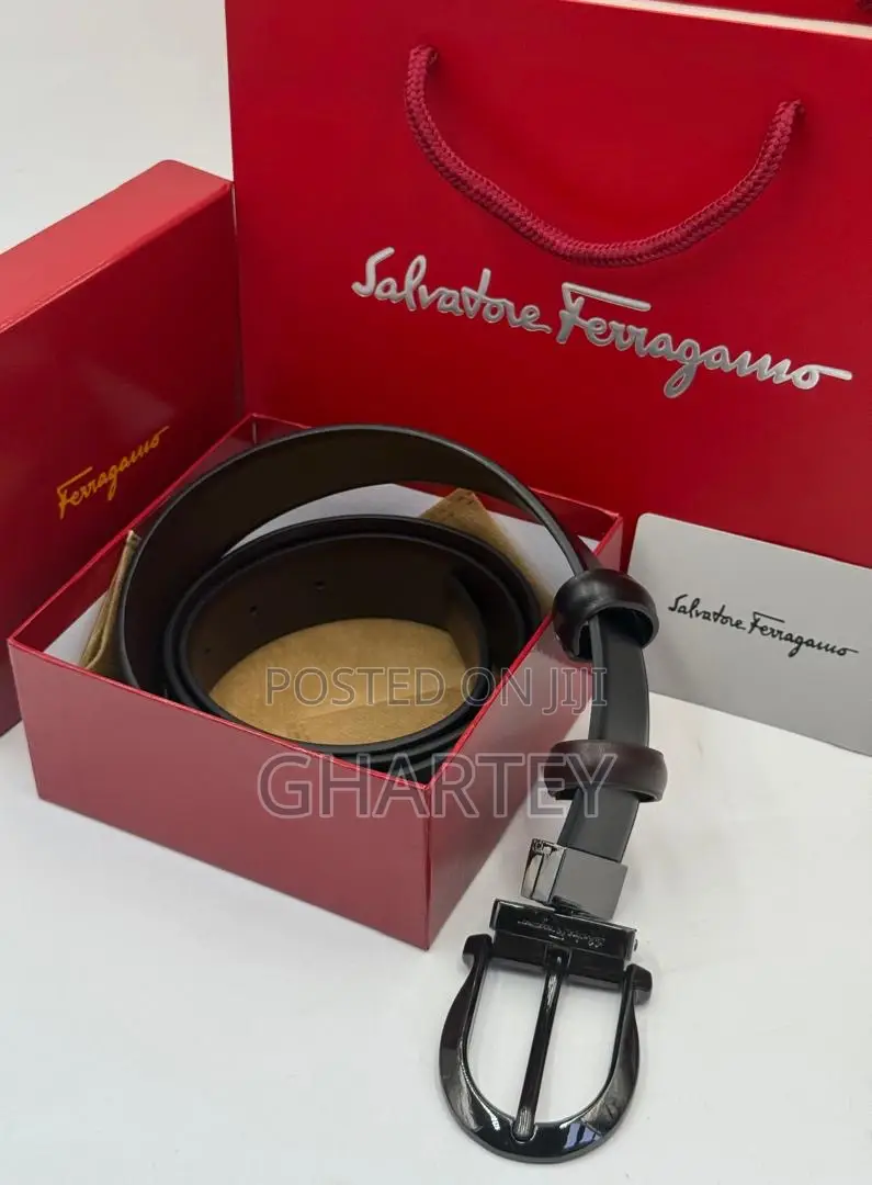Salvatore Ferragamo Reversible Leather Belt – Pin Designer Buckle