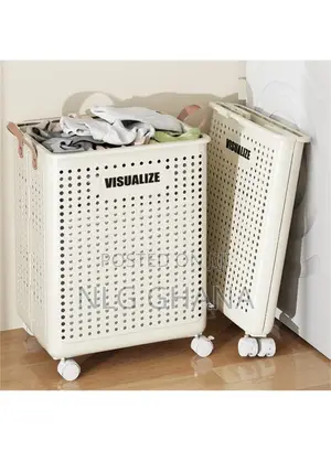 Hollow Design Foldable Laundry Basket Dirty Clothes Storage. Tvx24318