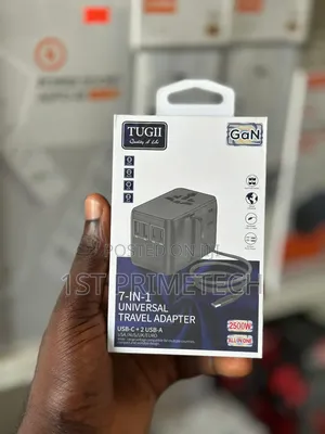 Tugii 7 in 1 Universal Travel Adapter(35w)