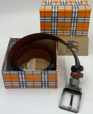 Burberry Reversible Leather Belt - Pin Buckle
