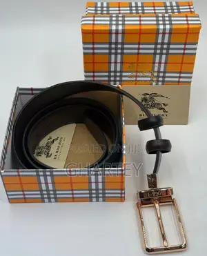 Burberry Reversible Leather Belt - Pin Buckle
