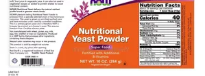 Now Foods Nutritional Yeast Powder, 10 Oz.