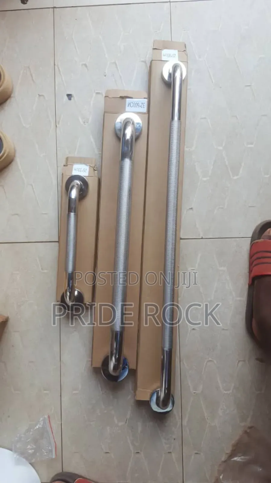 Towel Bar, Grab Bar, Black And Stainless, Chrome