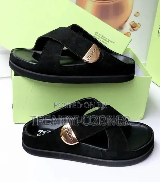 Celine X Off-White Suede Slippers