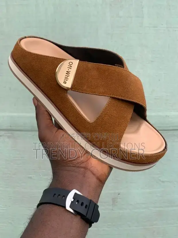 Celine X Off-White Suede Slippers