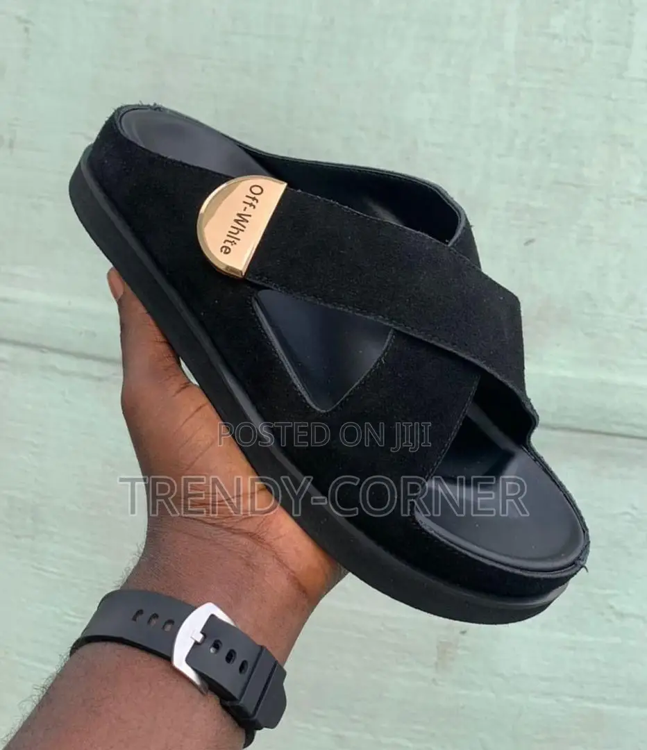 Celine X Off-White Suede Slippers