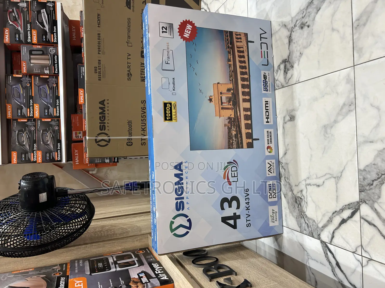 Secured New Sigma (Sig-K43v6) Full Hd Led Bright Screen 43 Inch Tv