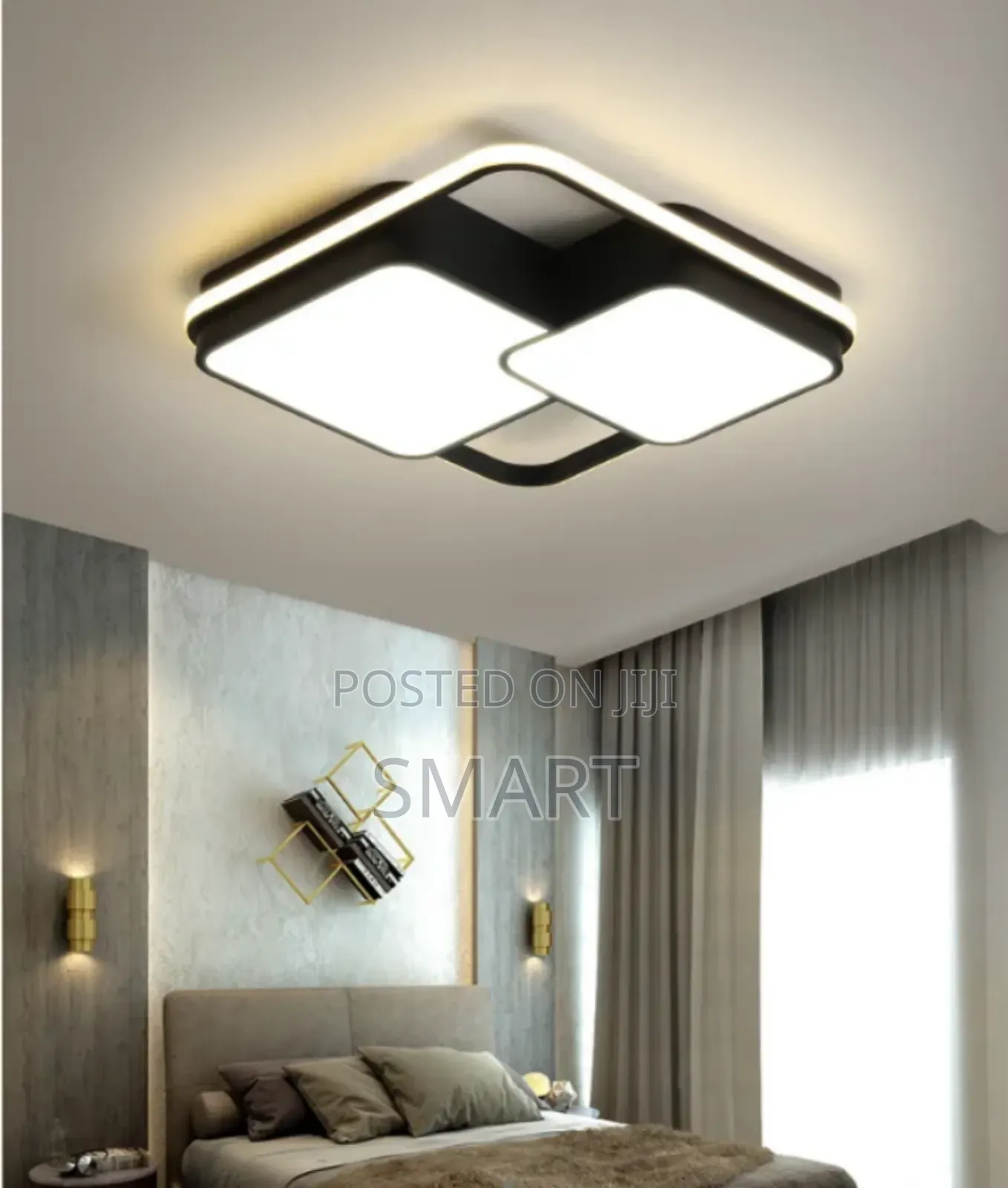 Modern Led Ceiling Light With Remote Control.