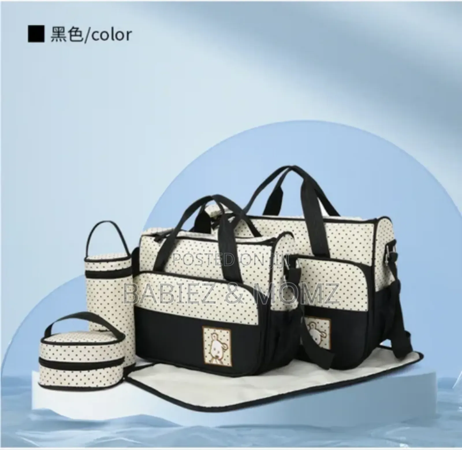 5-piece Baby Diaper Bag Set – Large Capacity, Durable Stylish