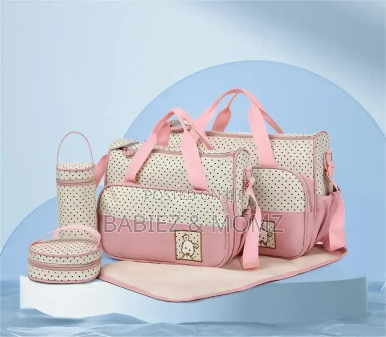 5-piece Baby Diaper Bag Set – Large Capacity, Durable Stylish