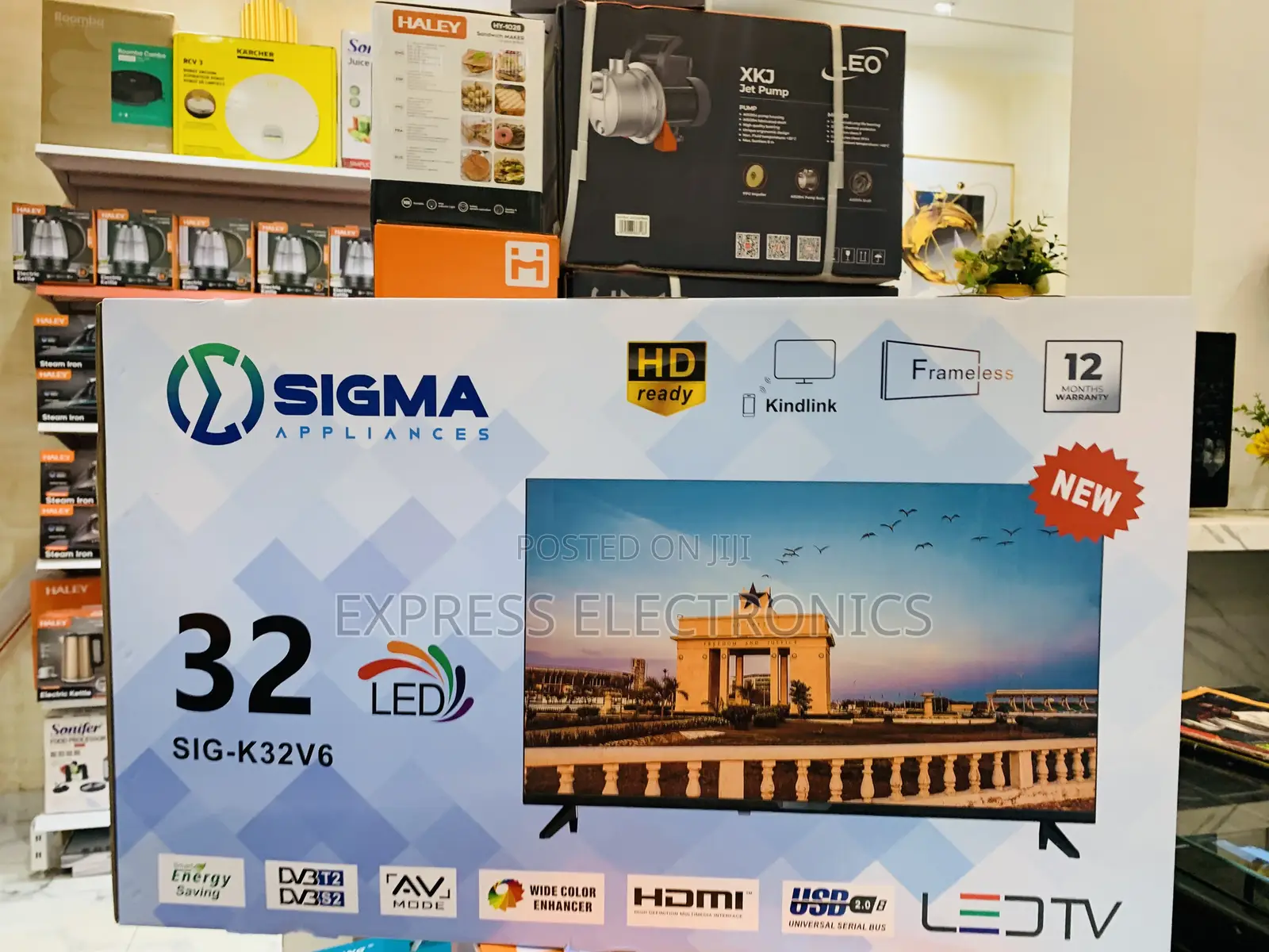 Grab Your Favorite Sig-K32v6. 32” FHD Satellite Digital Television