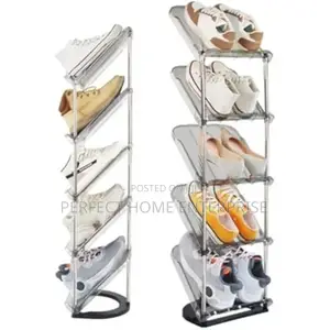 Glass Shoe Rack 5 Steps