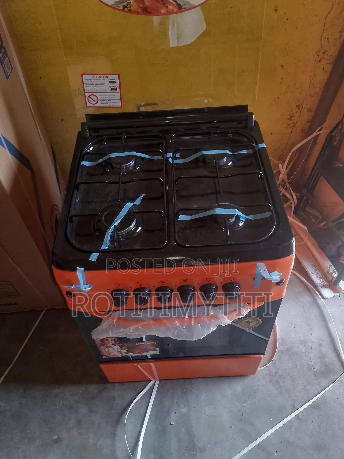 Superpower Ferre 60x60cm Four Gas Burner Oven Grill and Auto Ignition