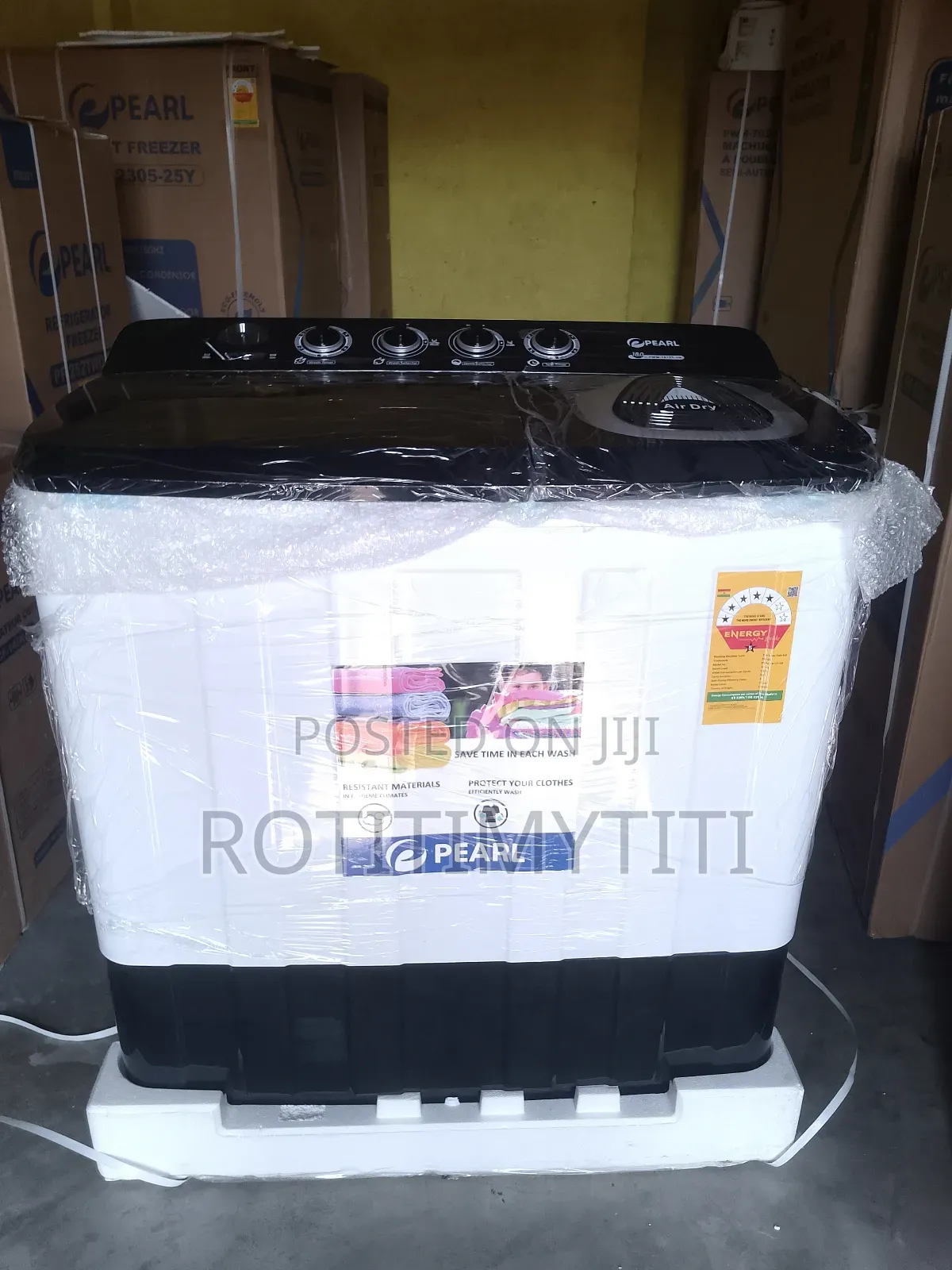 Powerful Pearl Washing Machine 18kg Top Load Wash and Spin