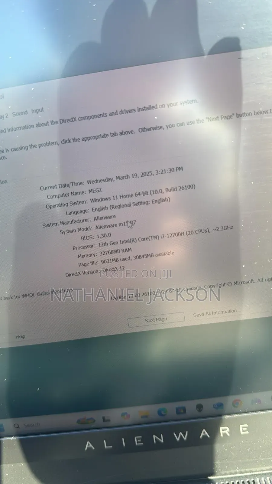 Laptop Dell Alienware M15 R7 32GB Intel Core I7 SSD 1T
