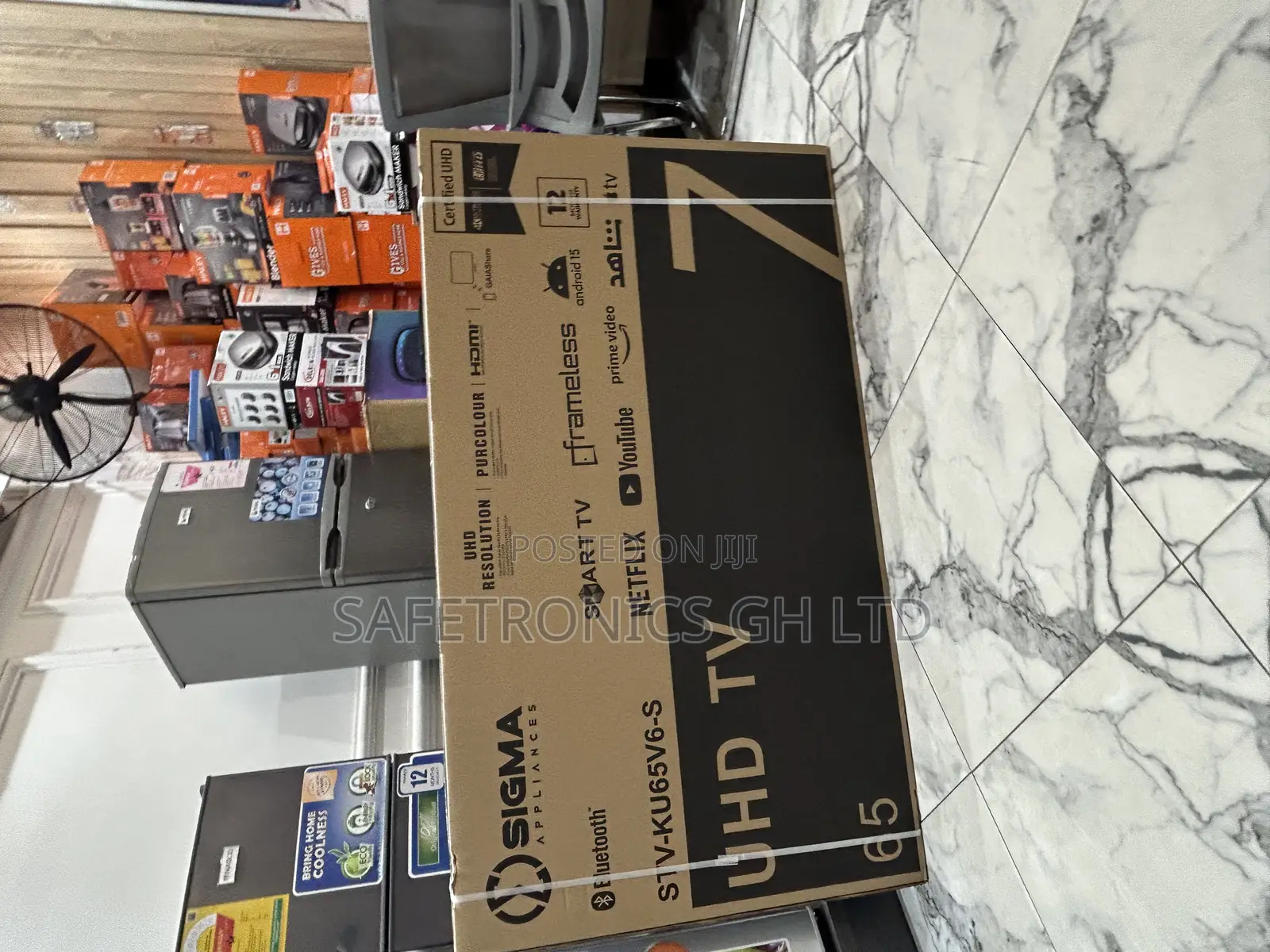 Order Clear 65 Inch Frameless Smart Led Uhd (Sig-Ku65v6-S) Sigma Tv